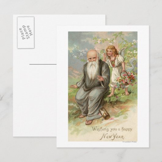 Angel en Vader Tijd # 1 Briefkaart (Voorkant / Achterkant)