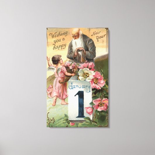 Angel en Vader Tijd # 2 Canvas Afdruk (Voorkant)