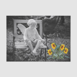 Angel- en zonnebloempitten tissuepapier