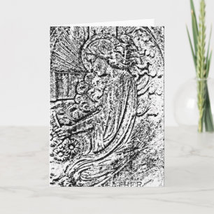 Angel Engraving Elegant Wenskaart Bedankkaart