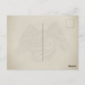 Angel Eros in Liefde, ik hou van je Briefkaart (Achterkant)