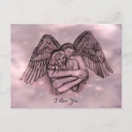 Angel Eros in Liefde, ik hou van je Briefkaart