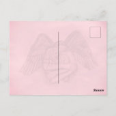 Angel Eros in Liefde, ik hou van je Briefkaart (Achterkant)