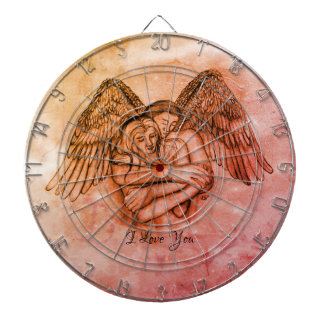 Angel Eros in Liefde, ik hou van je Dartbord
