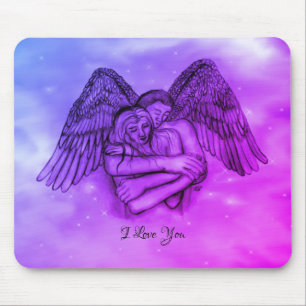 Angel Eros in Liefde, ik hou van je Muismat