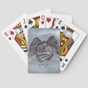 Angel Eros in Liefde, ik hou van je Pokerkaarten