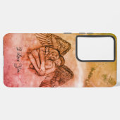 Angel Eros in Liefde, ik hou van je Samsung Galaxy Hoesje (Linkerkant)