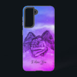 Angel Eros in Liefde, ik hou van je Samsung Galaxy Hoesje<br><div class="desc">Angel Eros in Love ,  Fantasy Pencil Tekening door Krisi ArtKSZP</div>
