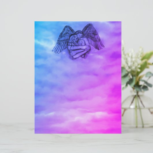 Angel Eros in Love Briefhoofd (Staand voorkant)