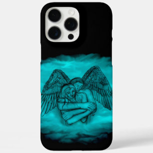 Angel Eros in Love in Black and green design iPhone 16 Pro Max Hoesje