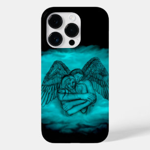 Angel Eros in Love in Black and green design Case-Mate iPhone 14 Pro Hoesje