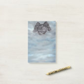 Angel Eros in Love Post-it® Notes (Op bureau)