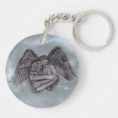 Angel Eros in Love Sleutelhanger (Achterkant)