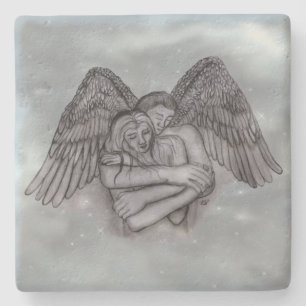 Angel Eros in Love Stenen Onderzetter