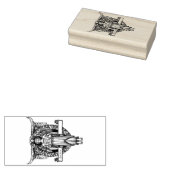 Angel Ex-libris Rubberstempel (Gestempeld)