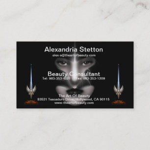 Angel Eyes Fractal Art Horizontale Visitekaartje