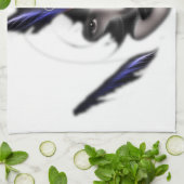 Angel Eyes Wings of Wind Fractal Kitchen Towel Theedoek (Gevouwen)