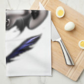 Angel Eyes Wings of Wind Fractal Kitchen Towel Theedoek (Quarter Fold)