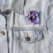 Angel Face Roos Vierkante Button 5,1 Cm (In situ)