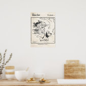 Angel Face stripverhaal "De hond houdt niet van ka Poster (Keuken)