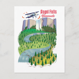 Angel Falls Venezuela Briefkaart