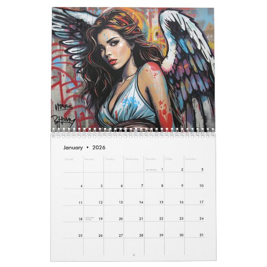 Angel Fantasy 2026 Kalender (Jan 2026)
