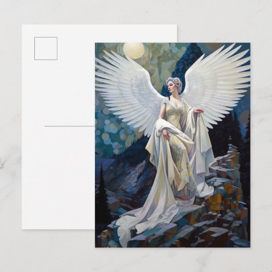 Angel Fantasy Art Briefkaart (Voorkant / Achterkant)