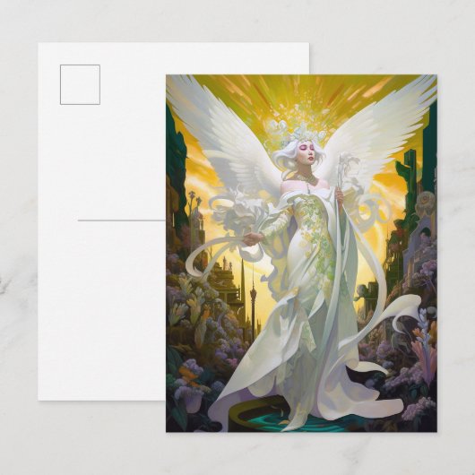 Angel Fantasy Art Briefkaart (Voorkant / Achterkant)