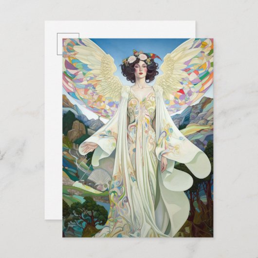 Angel Fantasy Art Briefkaart (Voorkant / Achterkant)