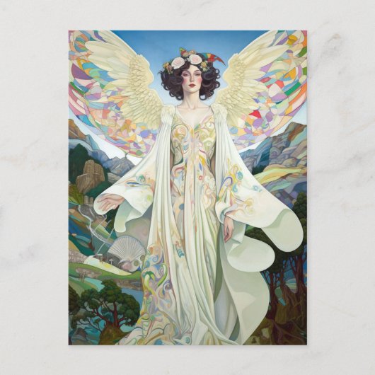 Angel Fantasy Art Briefkaart (Voorkant)