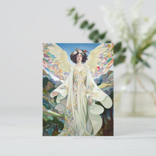 Angel Fantasy Art Briefkaart (Staand voorkant)