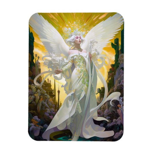 Angel Fantasy Art Magneet (Verticaal)