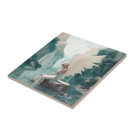 Angel Fantasy Art Tegeltje (Zijkant)