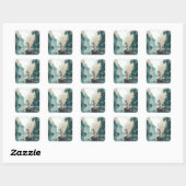 Angel Fantasy Art Vierkante Sticker (Vel)