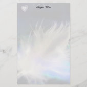 Angel Feather en Heart. Briefpapier (Voorkant)