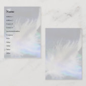 Angel Feather en Heart. Visitekaartje (Voorkant / Achterkant)