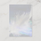 Angel Feather en Heart. Visitekaartje (Achterkant)