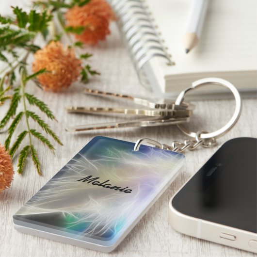 Angel Feather en Name Sleutelhanger (Voorkant Rechts)