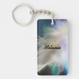 Angel Feather en Name Sleutelhanger