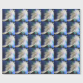 Angel Feather en sterren Cadeaupapier (Vlak)