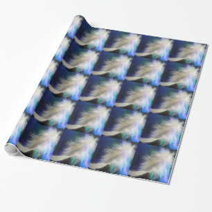 Angel Feather en sterren Cadeaupapier