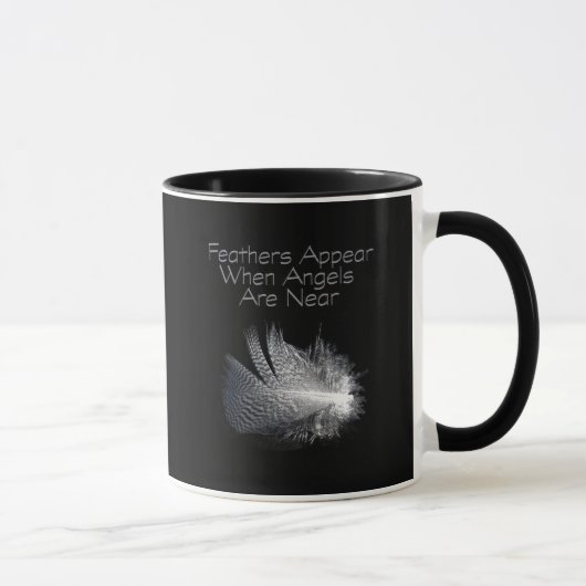 Angel Feather Motivatie Citaat Mok (Rechts)