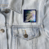 Angel Feather. Vierkante Button 5,1 Cm (In situ)