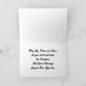 Angel Feeding Deer Holiday Kaart (Binnen)