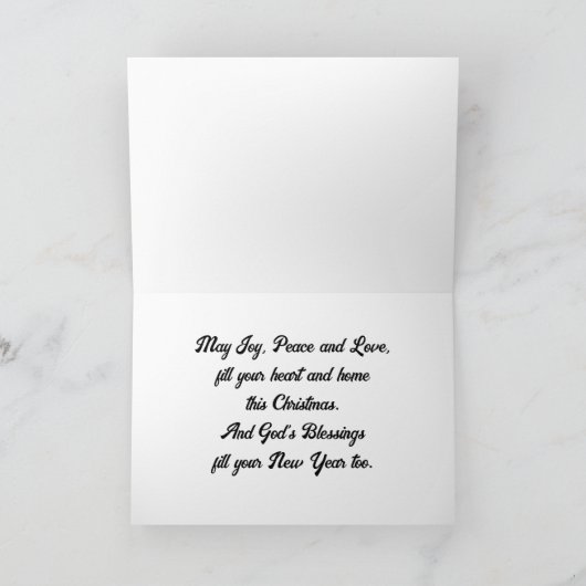 Angel Feeding Deer Holiday Kaart (Binnen)