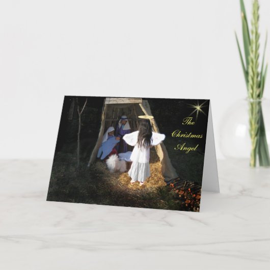 Angel Feestdagen Kaart (Voorkant)
