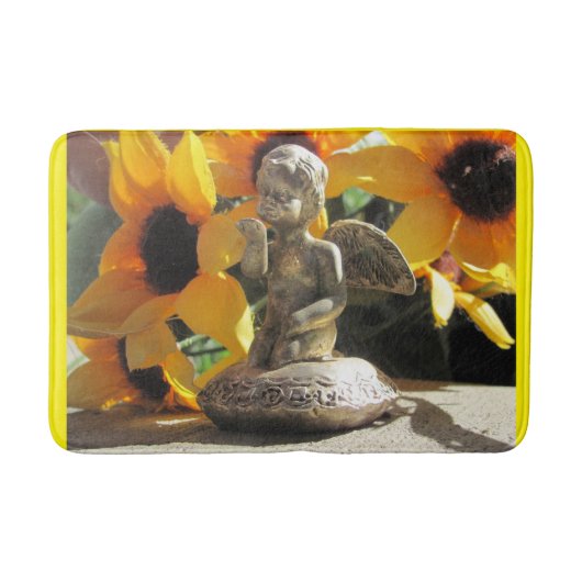 Angel Figurine blaast een kus Badmat (Voorkant)