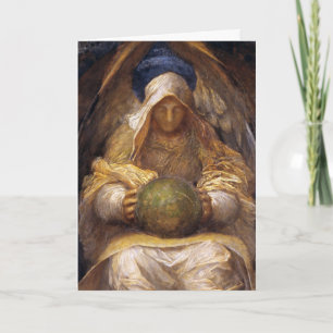 Angel -  Fine Art Kerst Kaart - Aangepast