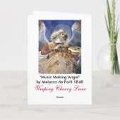 Angel Fine Art Renaissance Kerst Kaart (Achterkant)