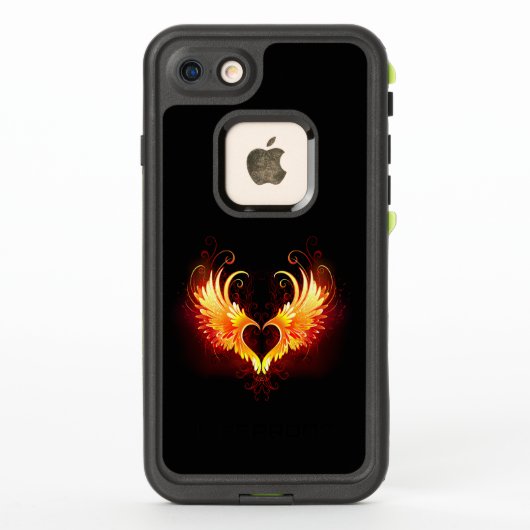 Angel Fire Heart met Wings (Achterkant)